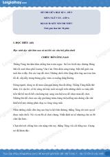 Đề thi giữa kì 2 Văn 6 Cánh diều - Đề số 10